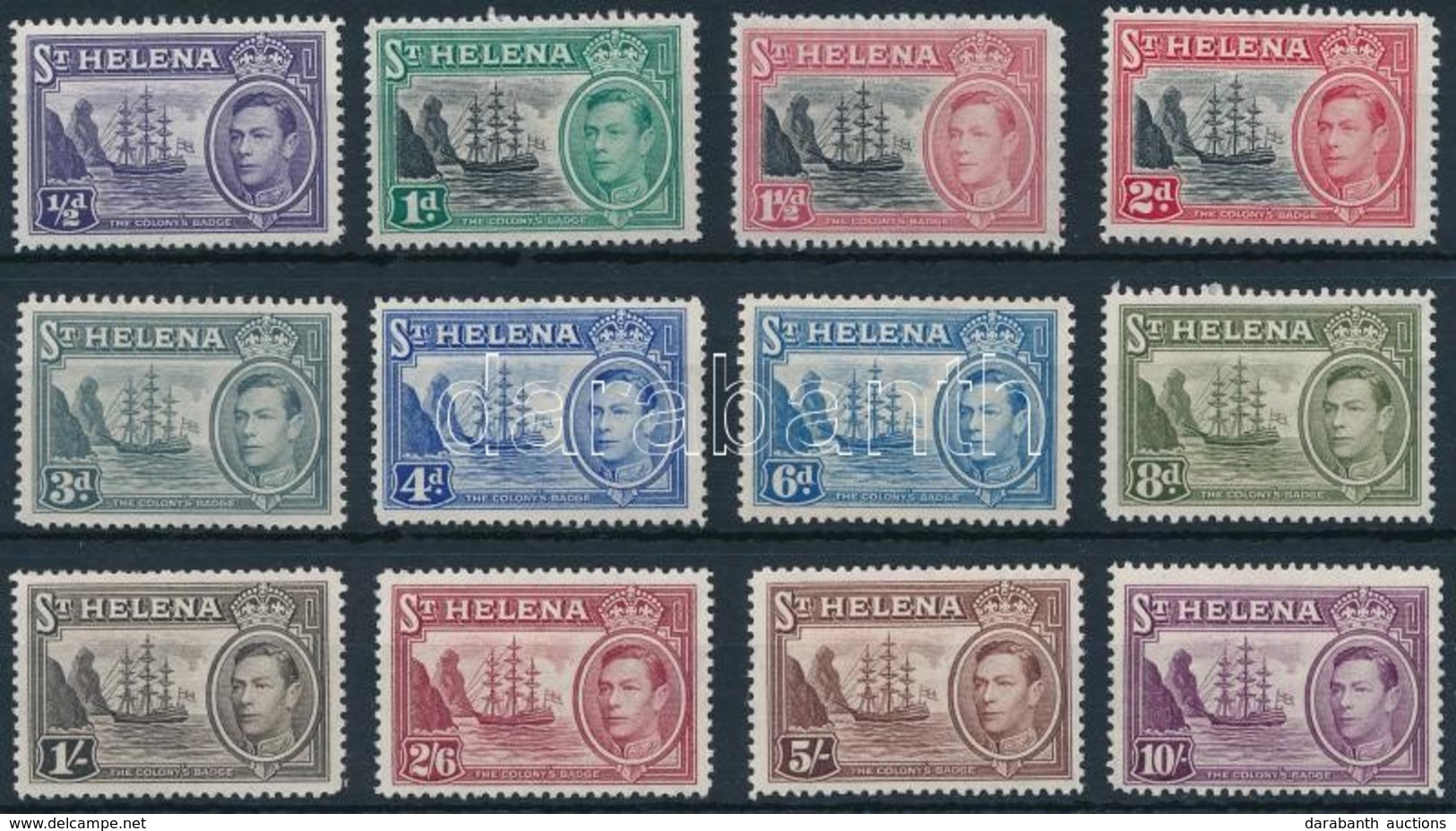 ** 1938 Forgalmi 12 érték Mi 97-98, 100-101, 103-110 - Altri & Non Classificati