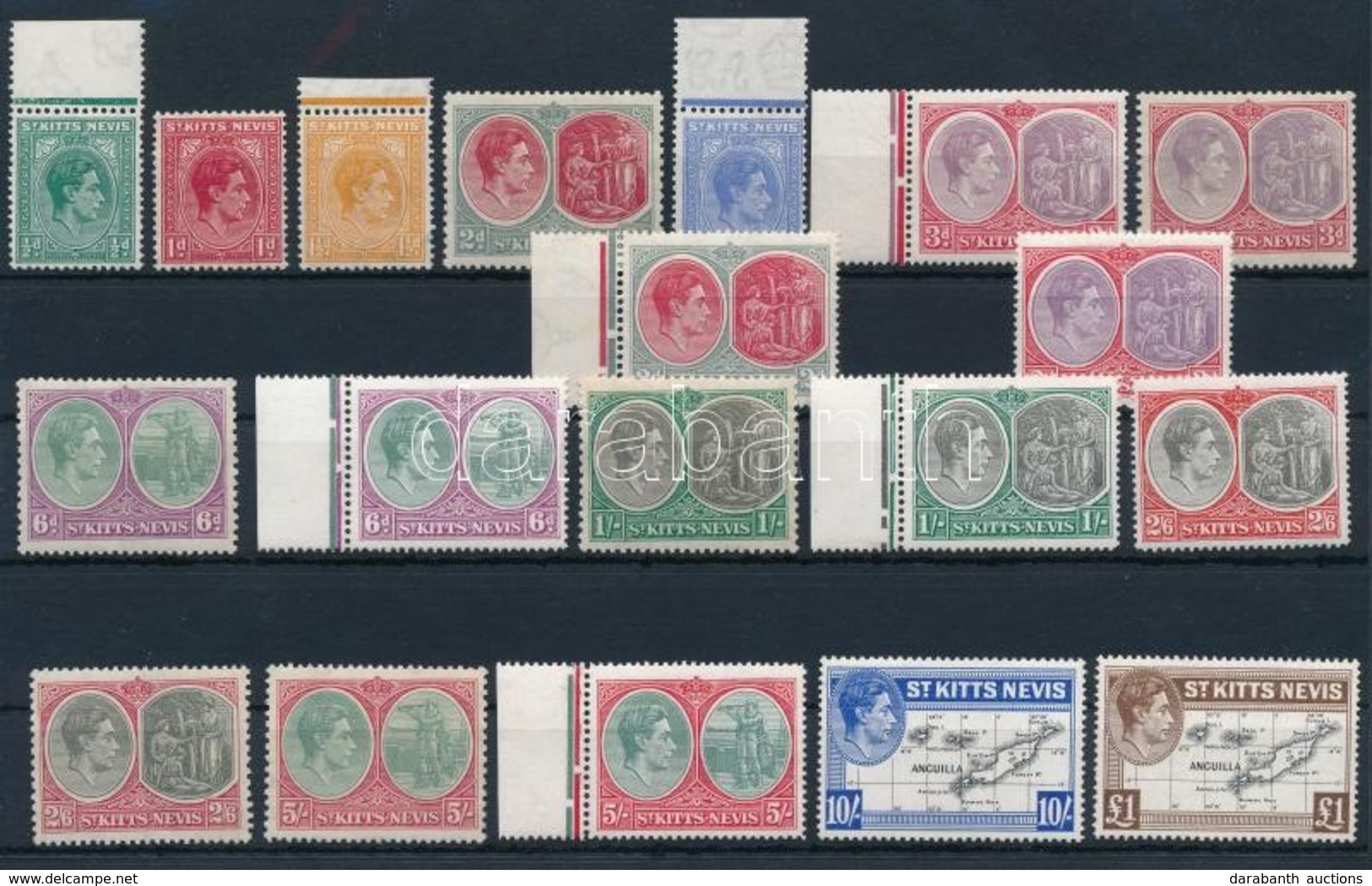 ** 1938 19 Db Forgalmi érték, Közte Típusváltozatok / Mi 72-83 With Type Varieties, 19 Stamps - Other & Unclassified