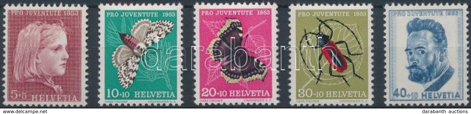 ** 1953 Pro Juventute Sor Mi 588-592 - Other & Unclassified