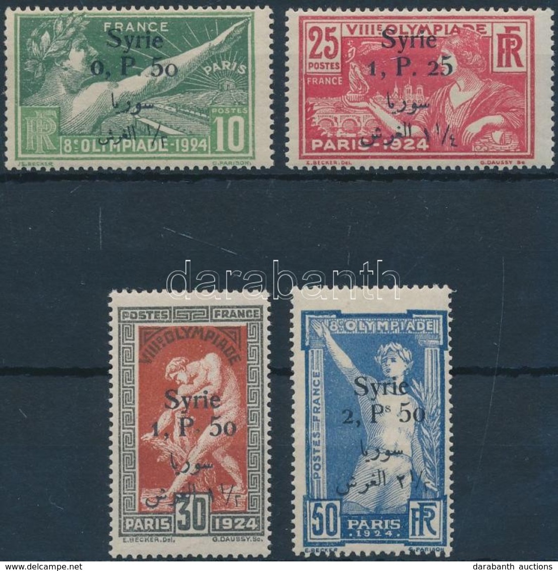 ** 1924 Párizsi Olimpiai Játékok Sor Mi 254-257 - Other & Unclassified