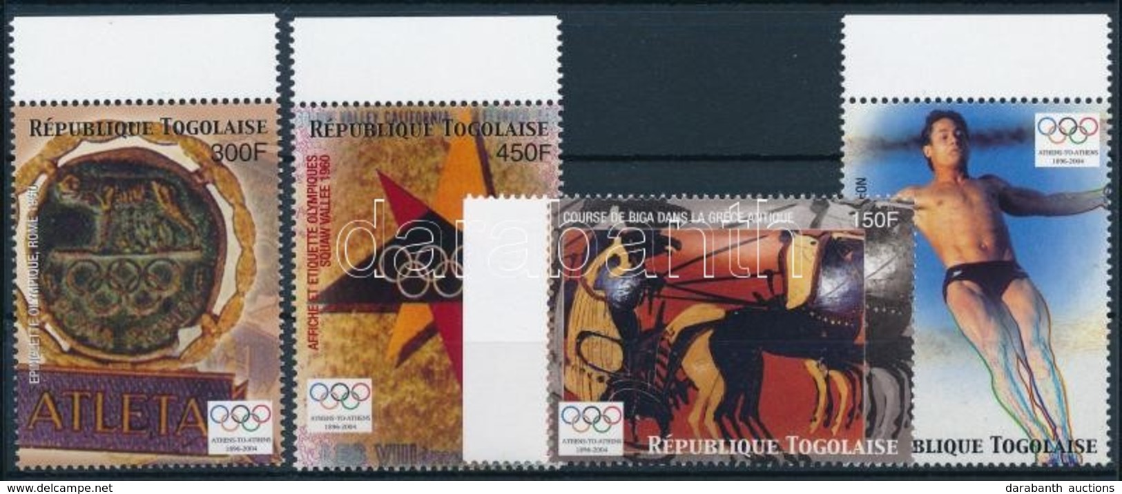 ** 2004 Nyári Olimpia, Athén ívszéli Sor Mi 3249-3252 - Otros & Sin Clasificación