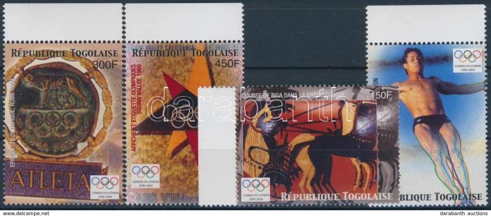 ** 2004 Nyári Olimpia, Athén ívszéli Sor Mi 3249-3252 - Andere & Zonder Classificatie