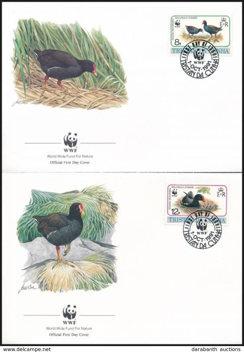 1991 WWF: Madár Sor 4 Db FDC-n Mi 513-516 - Altri & Non Classificati