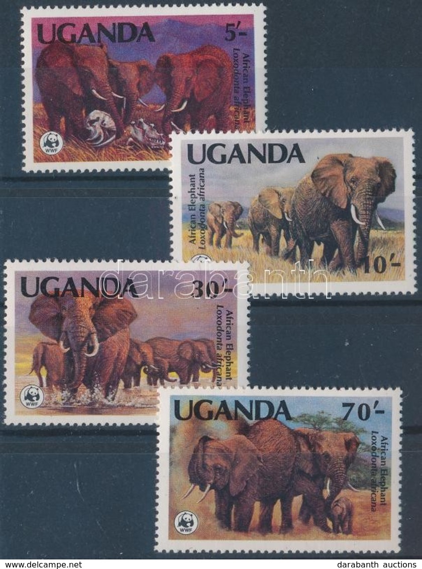 ** 1983 WWF: Afrikai Elefánt Sor Mi 361 A-364 A - Other & Unclassified