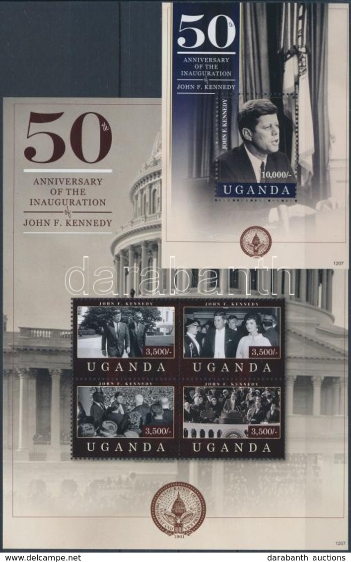 ** 2012 John F. Kennedy Beiktatásának 50. évfordulója Kisív Mi 2834-2837 + Blokk Mi 382 - Altri & Non Classificati