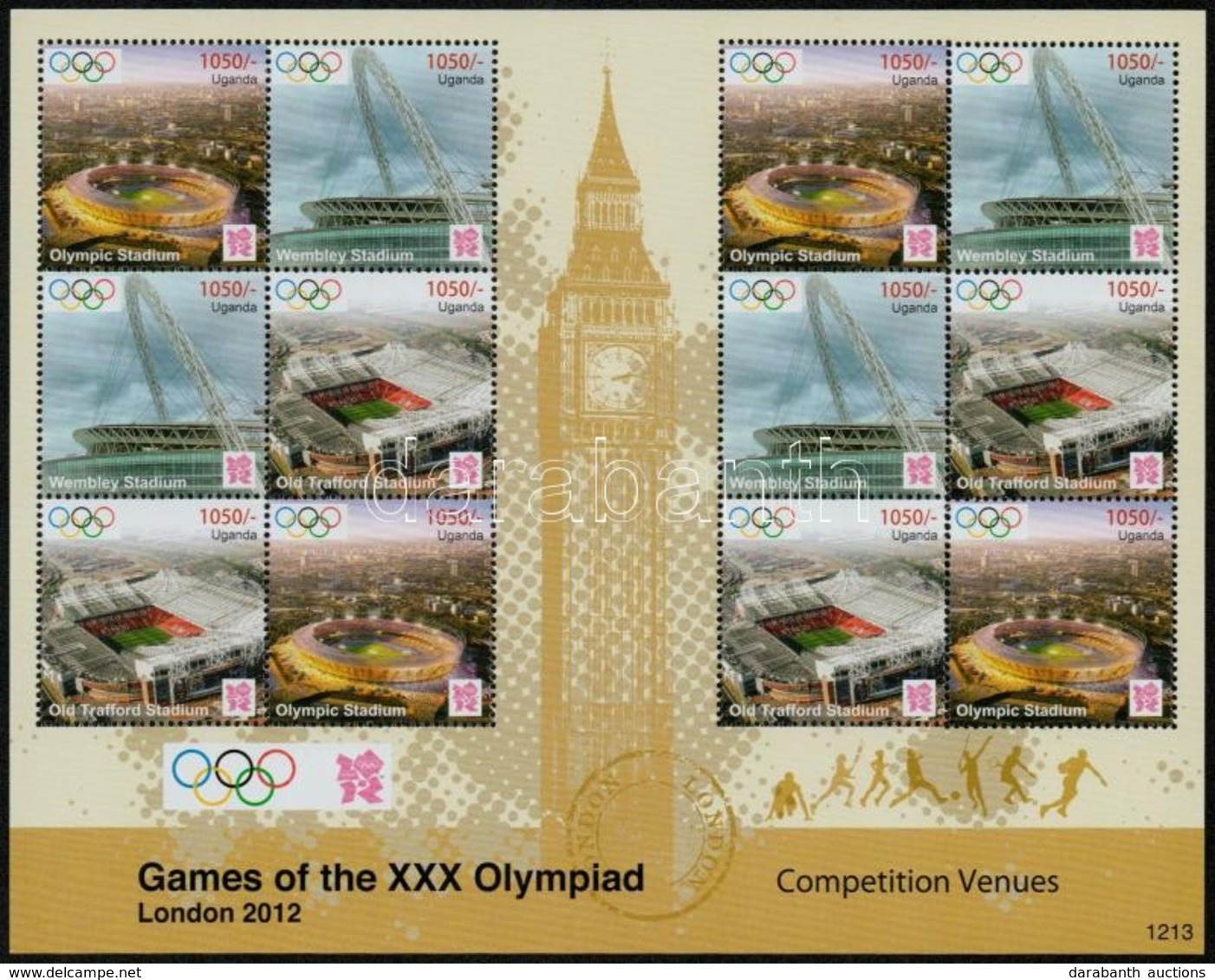 ** 2012 Nyári Olimpia: London Kisív Mi 2869-2871 - Other & Unclassified