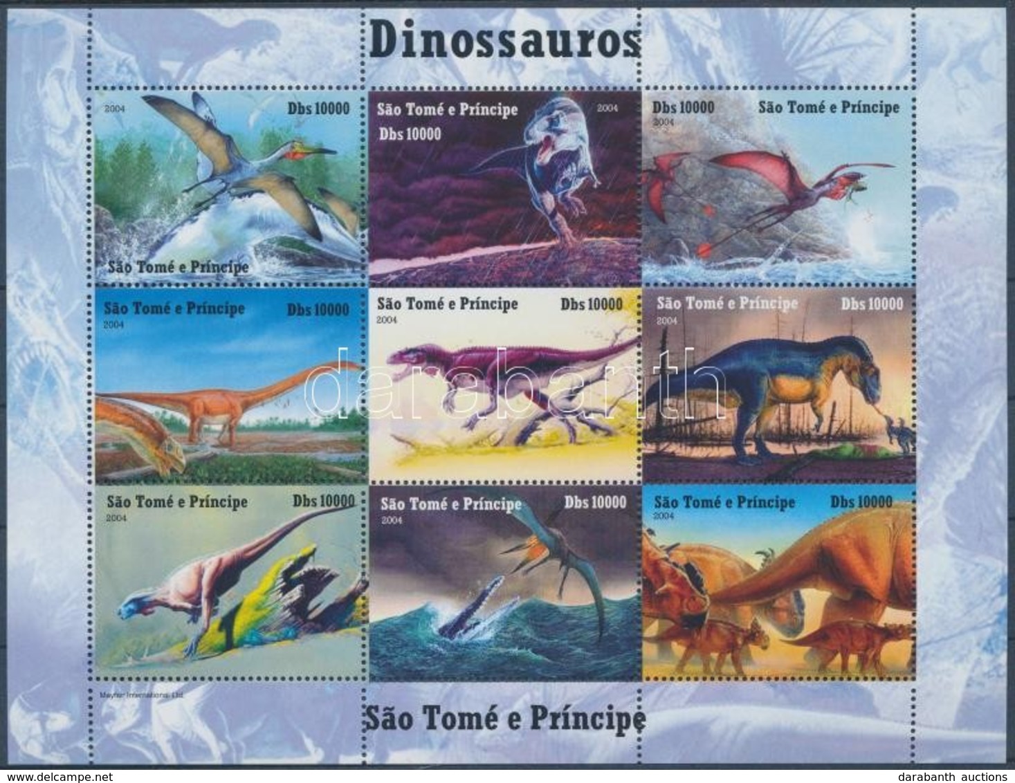 ** Sao Tomé és Principé 2004 Ősállatok: Dinoszauruszok - Other & Unclassified