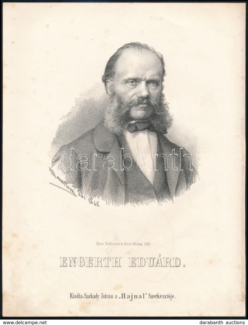 1867 Engerth Eduárd / Edouard Ritter Von Engerth (1818-1897) Osztrák Festő Kőnyomatos Képe. Marastoni József Képe. /  Au - Stampe & Incisioni