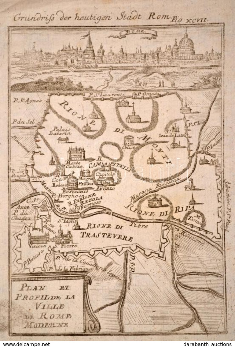 133 Db Metszet Alain Manesson Mallet: Polonois Description De L'Univers. C. Könyvéből. Paris,1683. Városképek, Térképek  - Prints & Engravings