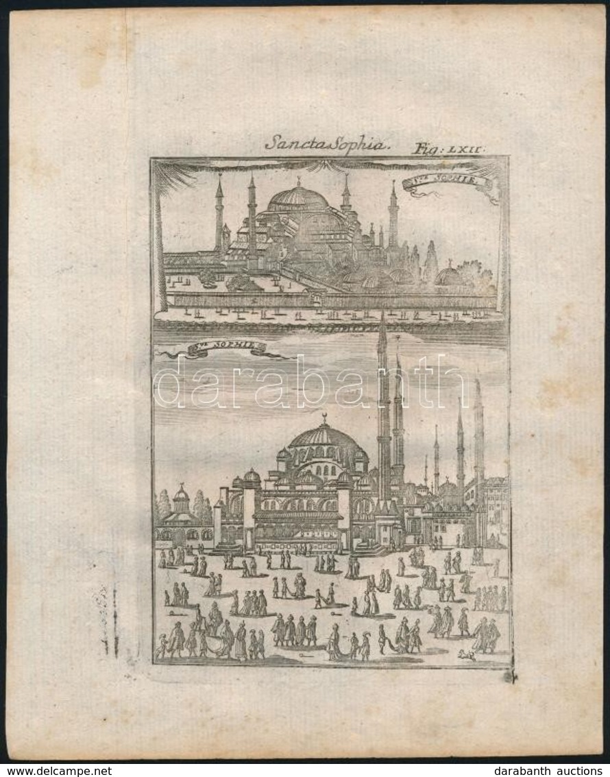 Cca 1690 Konstantinápolyt ábrázoló Rézmetszetek 3db. Megjelent: Alain Manesson Maller: Description De L'Univers.. Paris, - Prints & Engravings