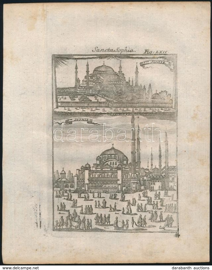 Cca 1690 Konstantinápolyt ábrázoló Rézmetszetek 3db. Megjelent: Alain Manesson Maller: Description De L'Univers.. Paris, - Stampe & Incisioni