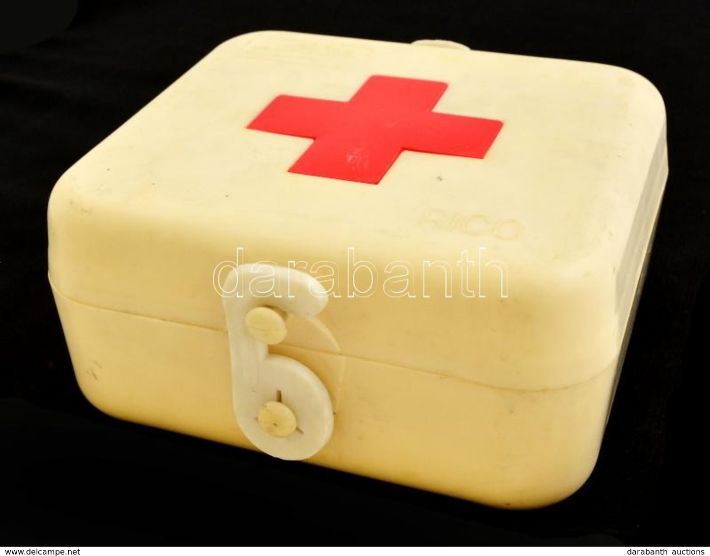 Merkúr Vöröskeresztes Műanyag Doboz (üres), 15×16 Cm - Other & Unclassified