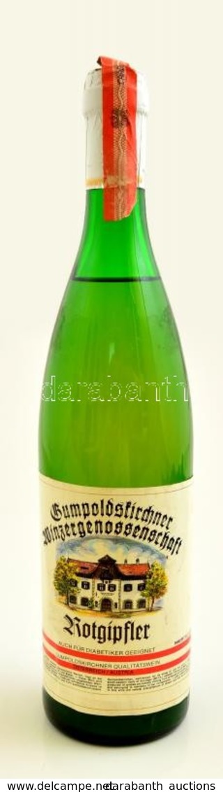 Cca 1980 Gumpoldskirchner Rotgipfster Fehérbor Bontatlan Palackban / Unopened Bottle - Altri & Non Classificati