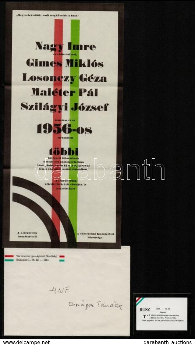 1989 A Történelmi Igazságtétel Bizottság Buszjegyes Meghívója A Nagy Imre újratemetésre, A Hazafias Népfront Országos Ta - Non Classificati