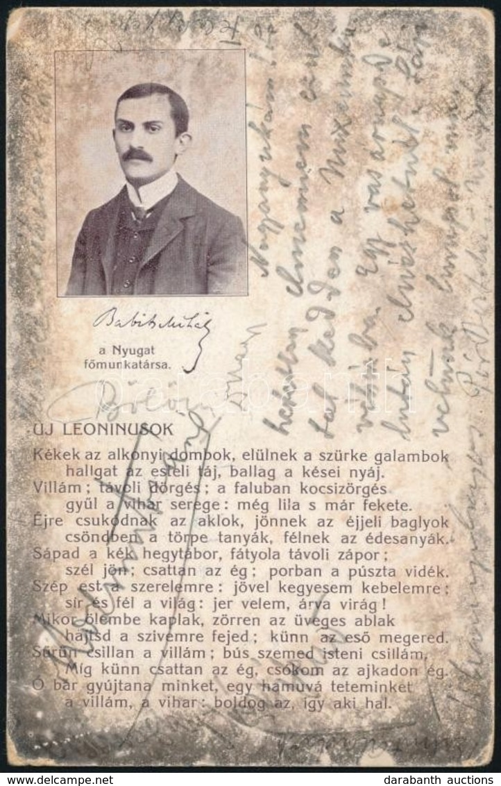 1911 Tihanyi Lajos, Pór Bertalan Festőművészek és Feleky Géza, Bálint Aladár, Bölöni György, Bölöni Györgyné írók, újság - Other & Unclassified