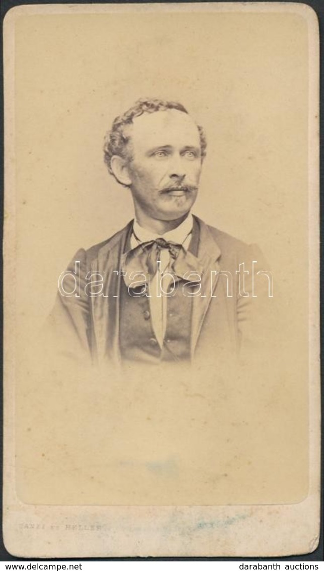 Ormay Ferenc (1835-1876.): énekes, Műfordító Keményhátú Fotója 7x11 Cm - Other & Unclassified