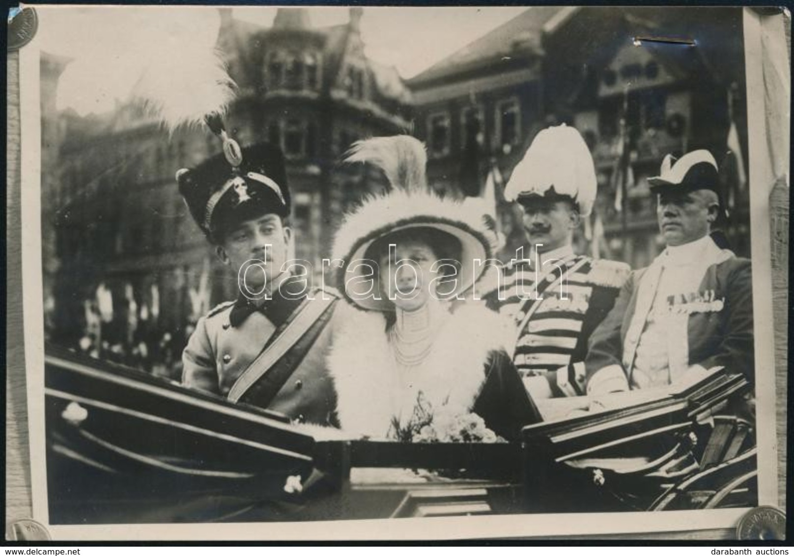 1913 Viktória Lujza Porosz Hercegnő és Ernő Ágost Cumberlandi Herceg Esküvője 2 Db Korabeli Sajtófotó, Hozzátűzött Szöve - Other & Unclassified
