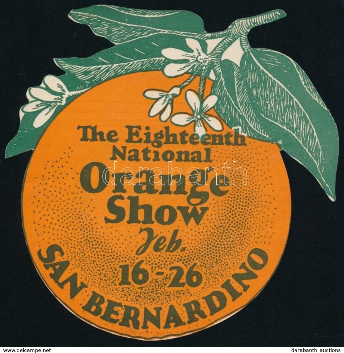 Orange Show San Bernardino Címke, D: 10 Cm - Werbung