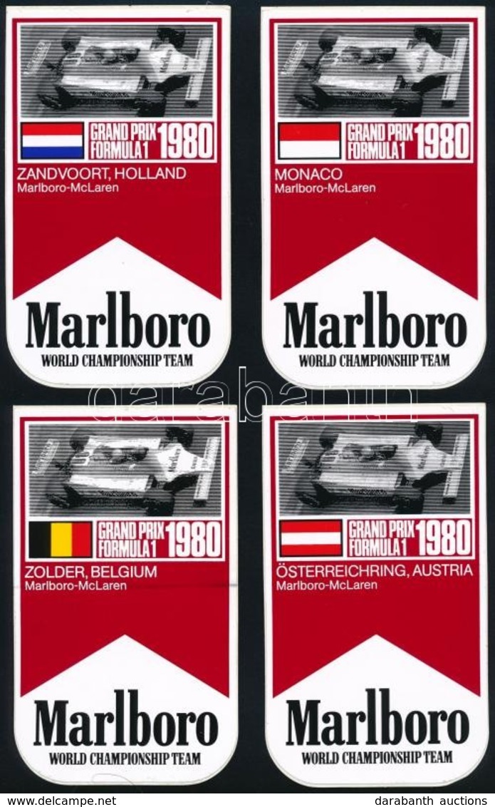 1980 Grand Prix Formula 1 Marlboro - 15 Db Matrica - Pubblicitari