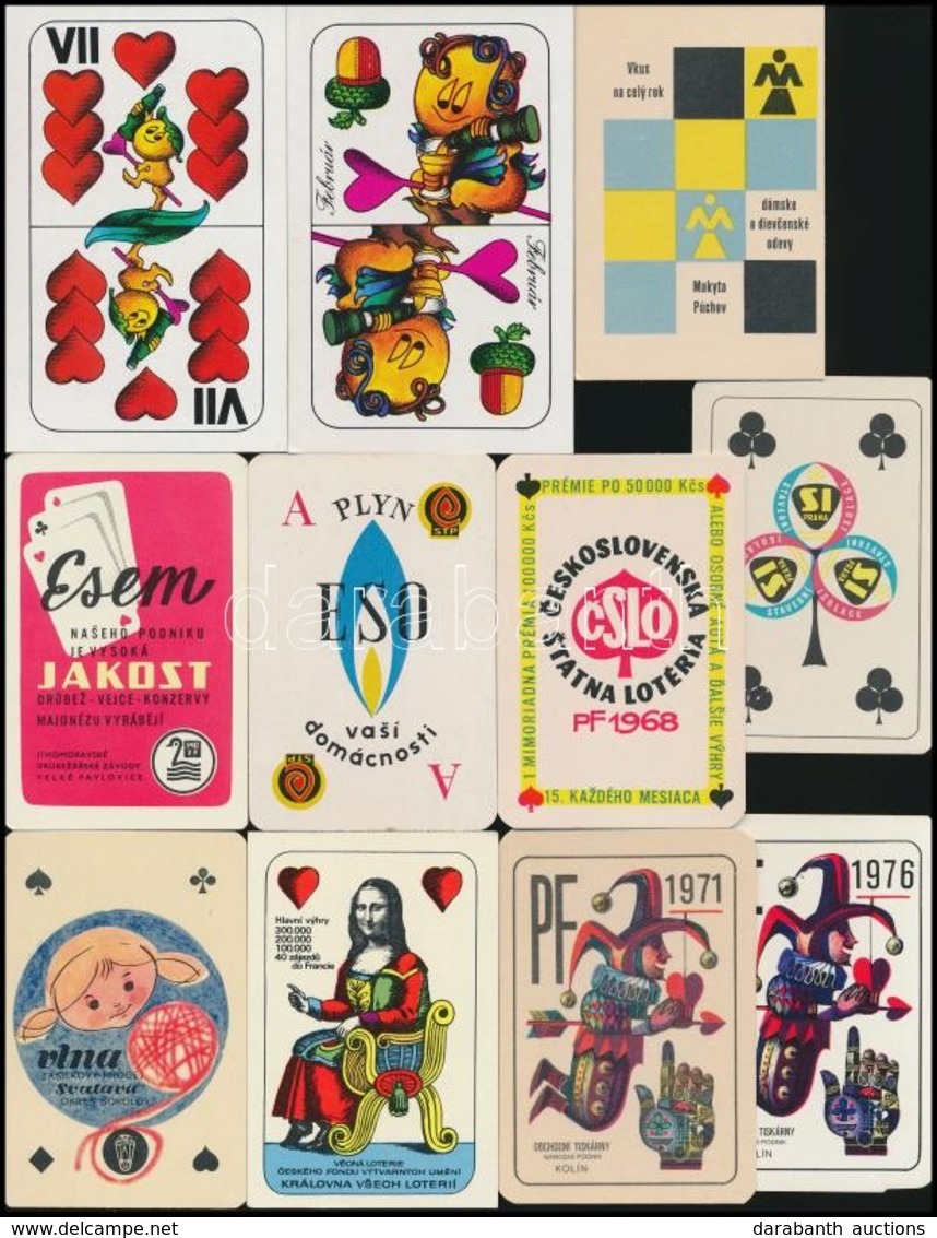 13 Db Kártyamotívumos Kártyanaptár - Pubblicitari