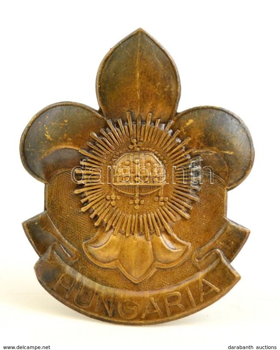 Cca 1930. 'Hungaria' Br Cserkész Sapkajelvény / Scout Cap Badge - Scouting