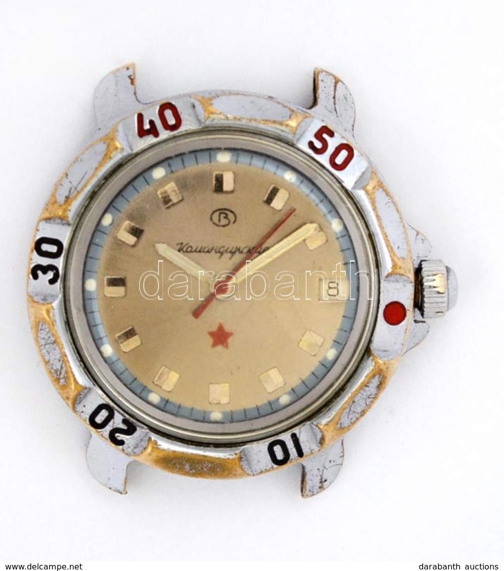 Orosz  Katonai Karóra. Mechanikus Szerkezettel, Naptárral. Működő Szerkezettel. / Russian Military  Watch - Altri & Non Classificati