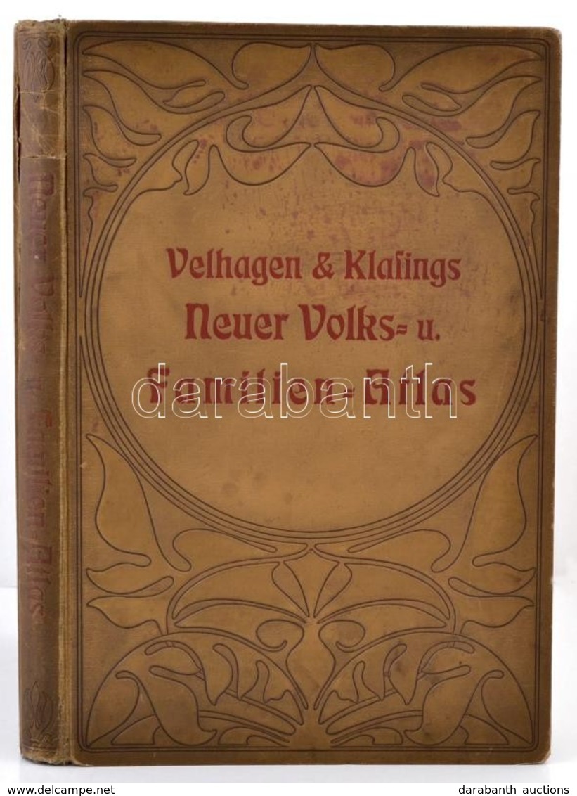 Velhagen & Klasings Neuer Volks- Und Familienatlas. Szerk.: Scobel, A[lbert]. Bielefeld - Leipzig, 1901, Verlag Von Vela - Other & Unclassified