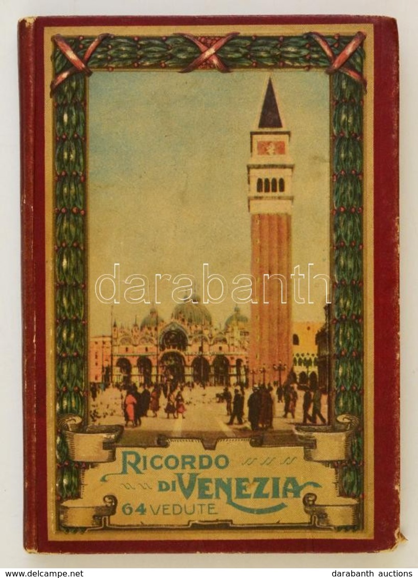 Cca 1900 Ricordo Di Venezia, Leporello Album 64 Képpel / Venezia Picture Booklet With 64 Images. - Non Classificati
