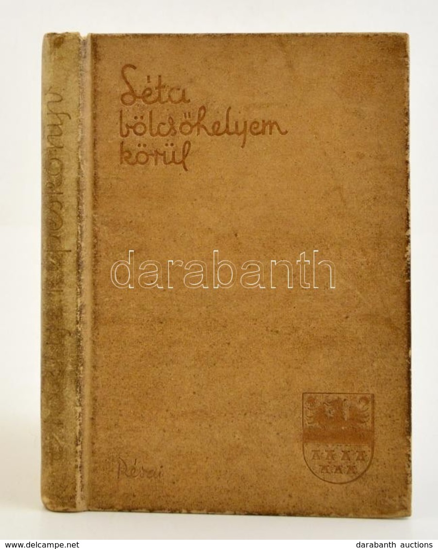 Kovács László: Séta Bölcsőhelyem Körül. Erdélyi Képeskönyv. Bp., 1940, Révai. Kiadói Kissé Kopottas Bőrkötésben. - Unclassified