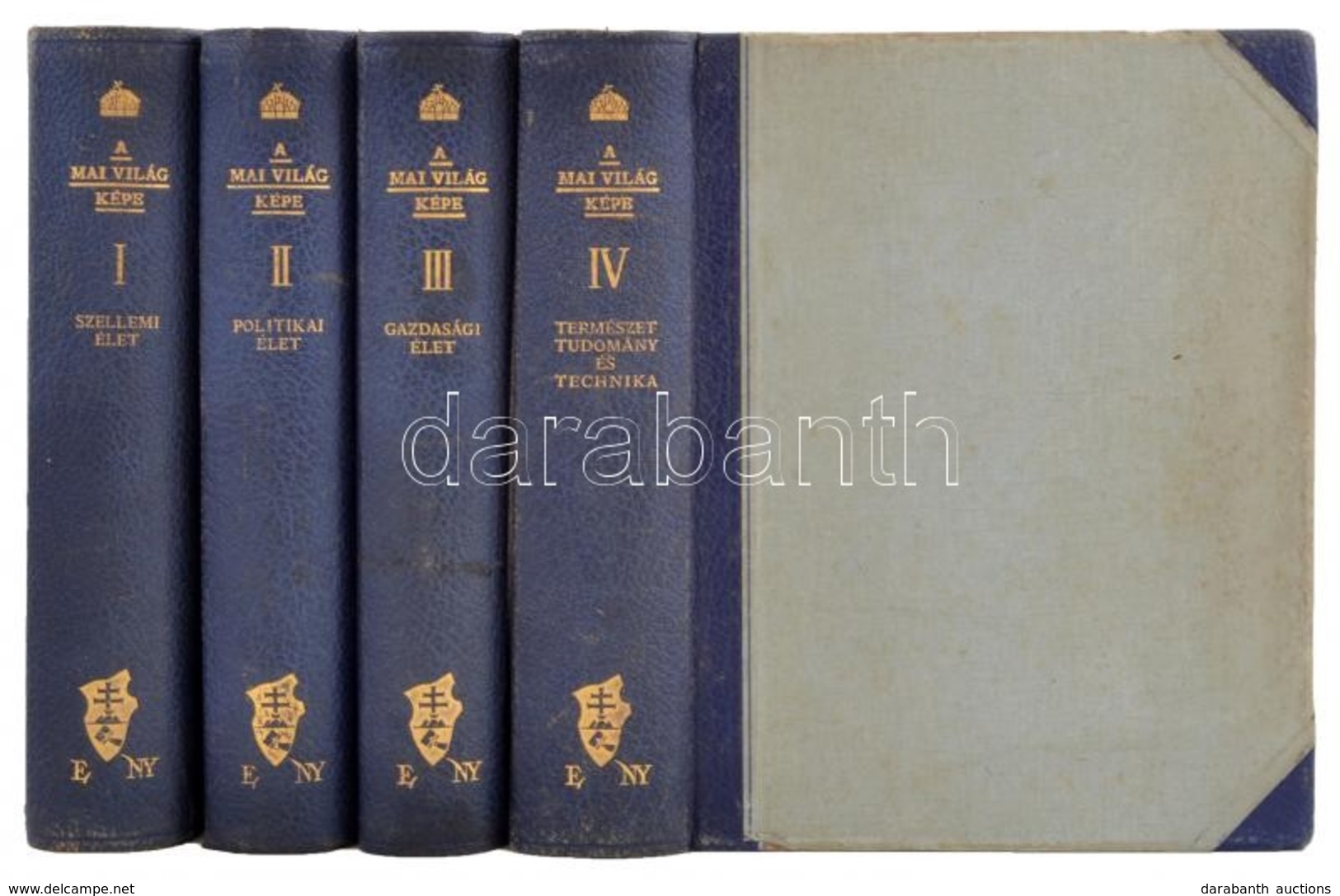 A Mai Világ Képe. I-IV. Köt. (4 Db) Teljes! Bp. (1935) KMENY. 607p. 536p. 526p., 576p. I. Szellemi élet. Szerk.: Kornis  - Unclassified