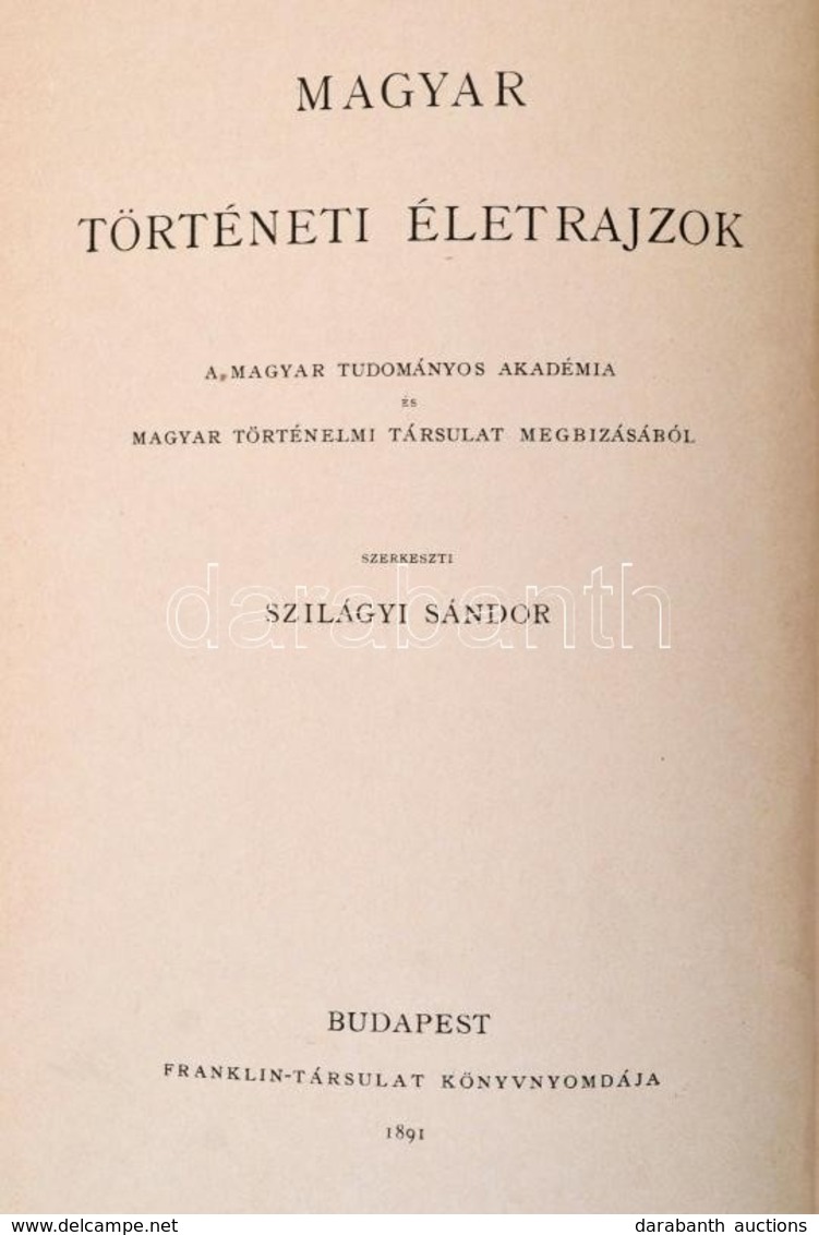 Marczali Henrik: Mária Terézia 1717-1780. Bp., 1891, Magyar Történelmi Társulat (Magyar Történelmi Életrajzok). Kissé Ko - Unclassified