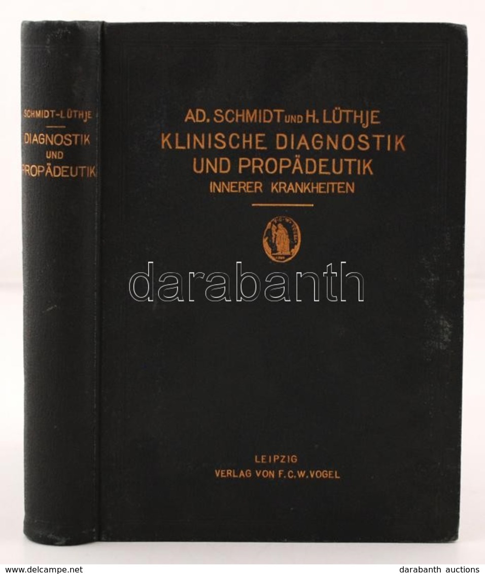 Schmidt, Adolf, Lüthje, Hugo.: Klinische Diagnostik Und Propädeutik Innerer Krankheiten. Leipzig, 1910. Vogel. 587p. Kia - Sin Clasificación