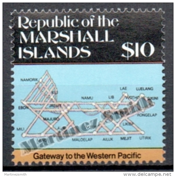 Marshall 1987 Yvert 146, Definitive. The Maps Of The Constituent Islands Of The Archipelago - MNH - Marshall