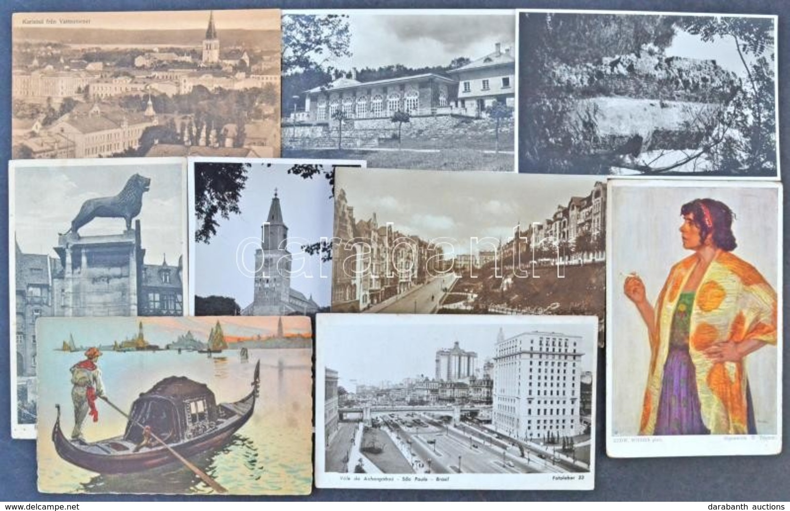 ** * Egy Doboznyi RÉGI Főleg Külföldi Képeslap 1900-tól 1940-ig / A Box Of Pre-1945 Mostly European Postcards - Ohne Zuordnung