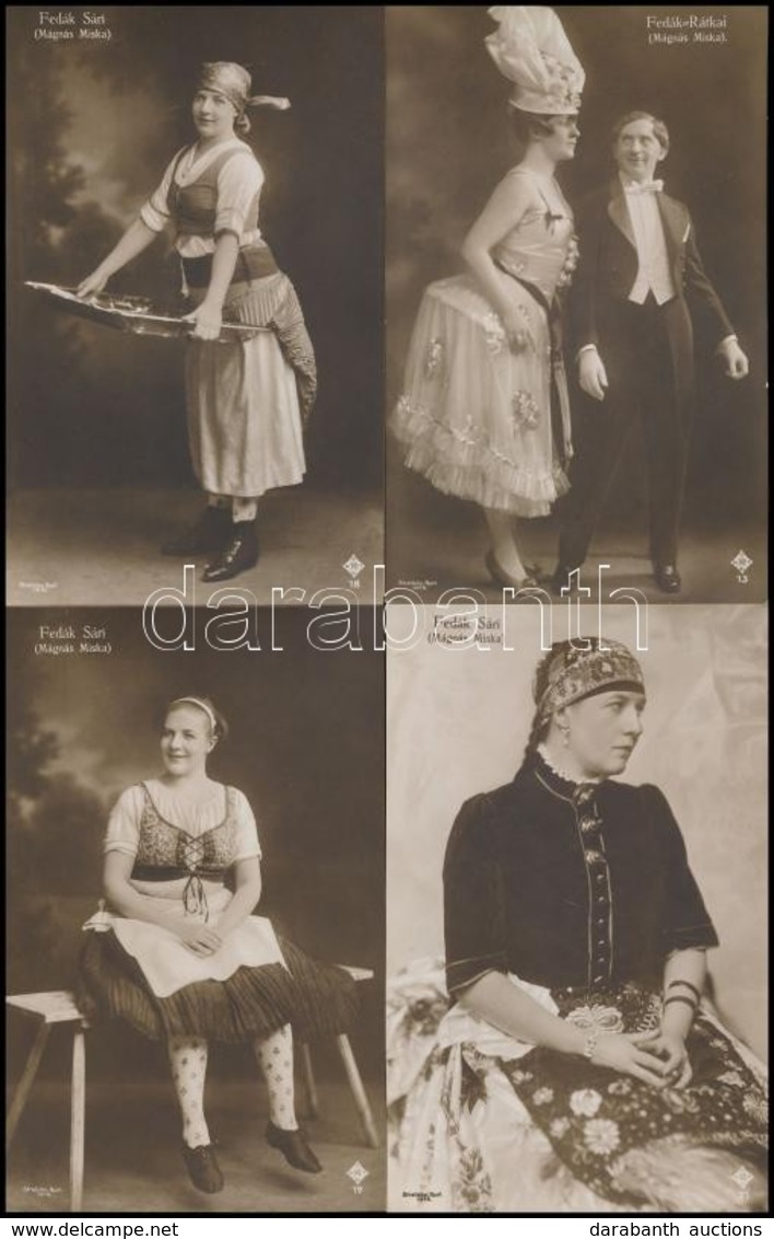 ** 15 Db RÉGI Használatlan Magyar Színész és Színésznő Motívumlap / 15 Pre-1945 Unused Hungarian Actors And Actresses Mo - Unclassified