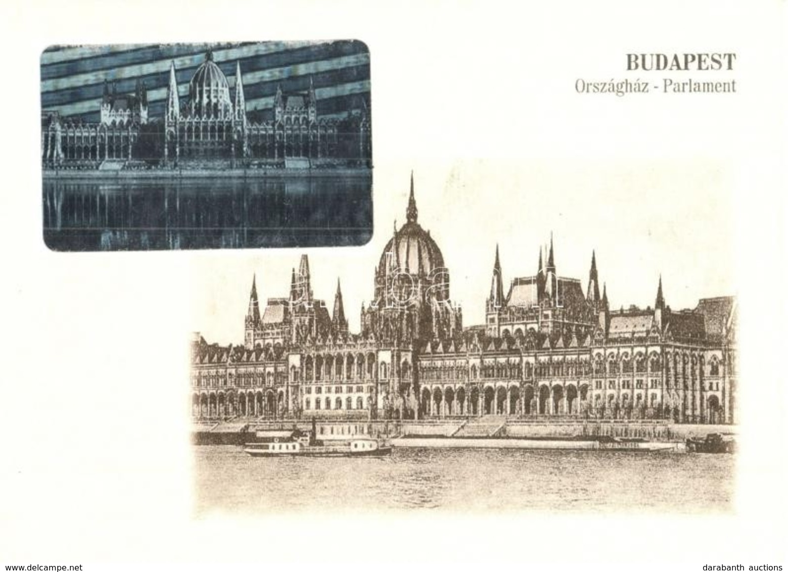 ** 3 Db Hologramos Retro Képeslap Budapest - Unclassified