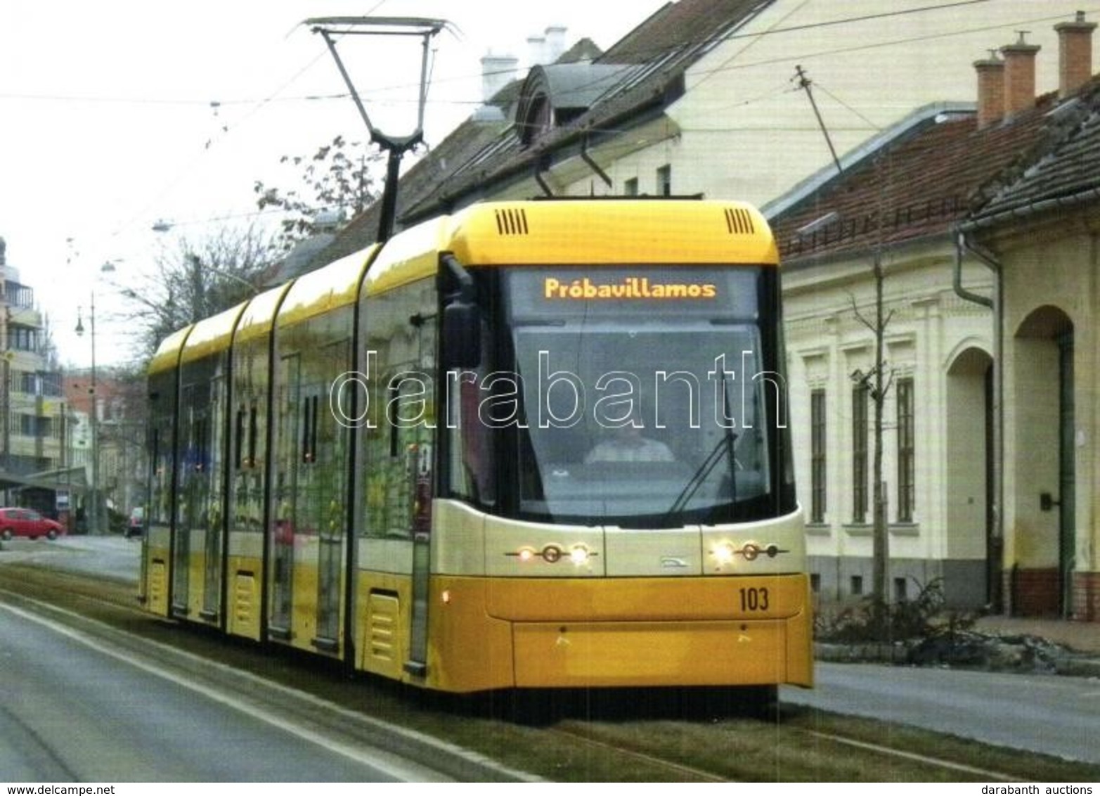 ** 10 Db Modern Magyar Vidéki Villamos Motívumlap / 10 Modern Hungarian Tram Motive Cards - Unclassified