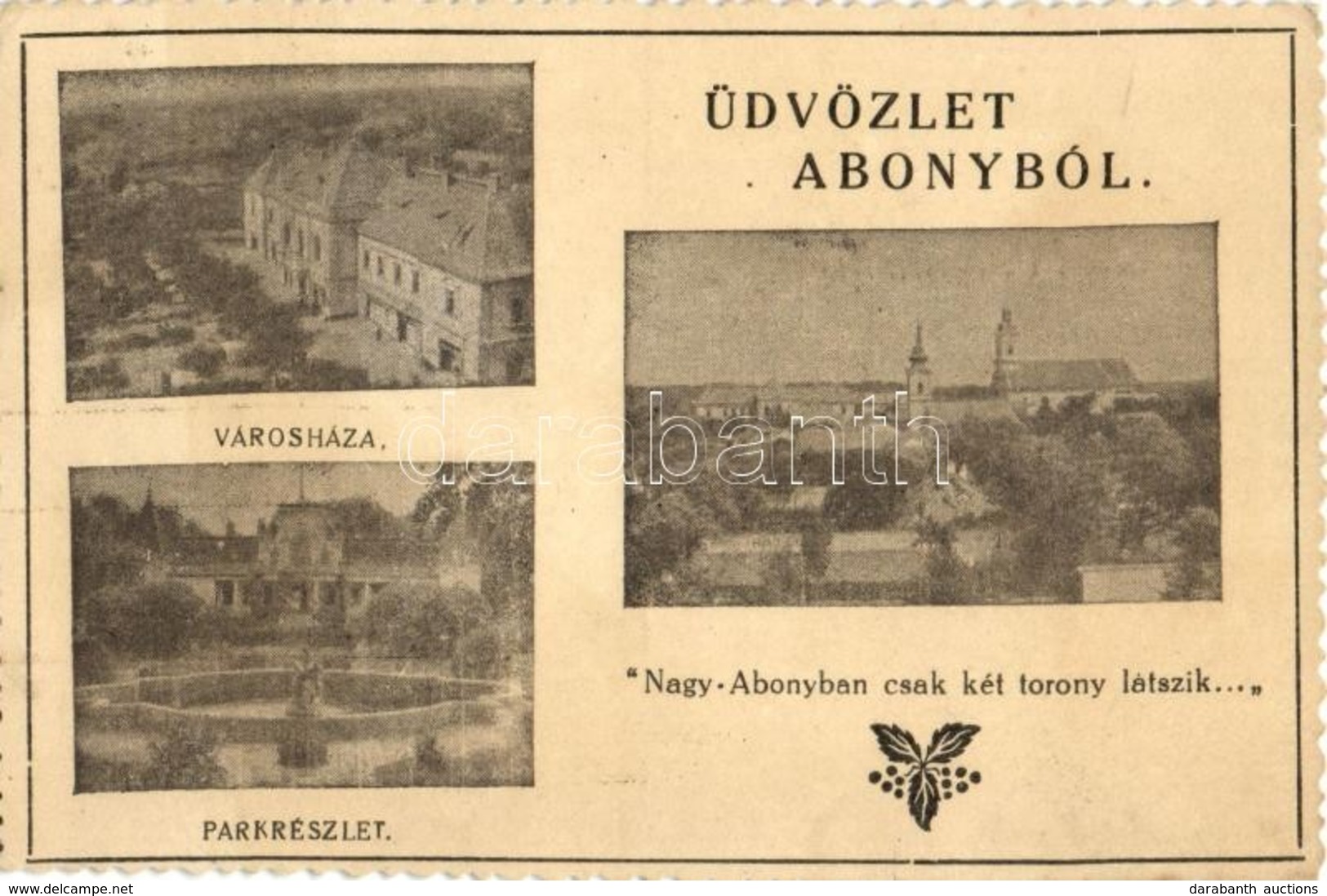 T2/T3 Abony, Városháza, Park - Non Classés