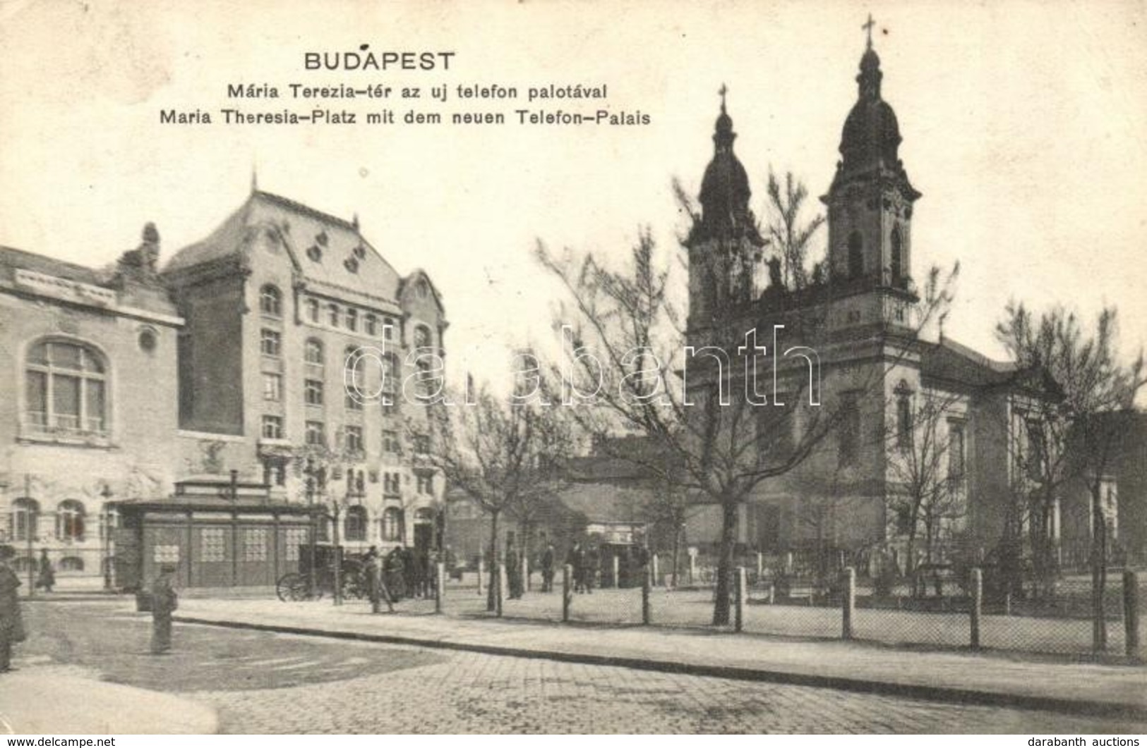 T2/T3 Budapest VIII. Mária Terézia Tér, Új Telefon Palota, Józsefvárosi Templom (EK) - Unclassified