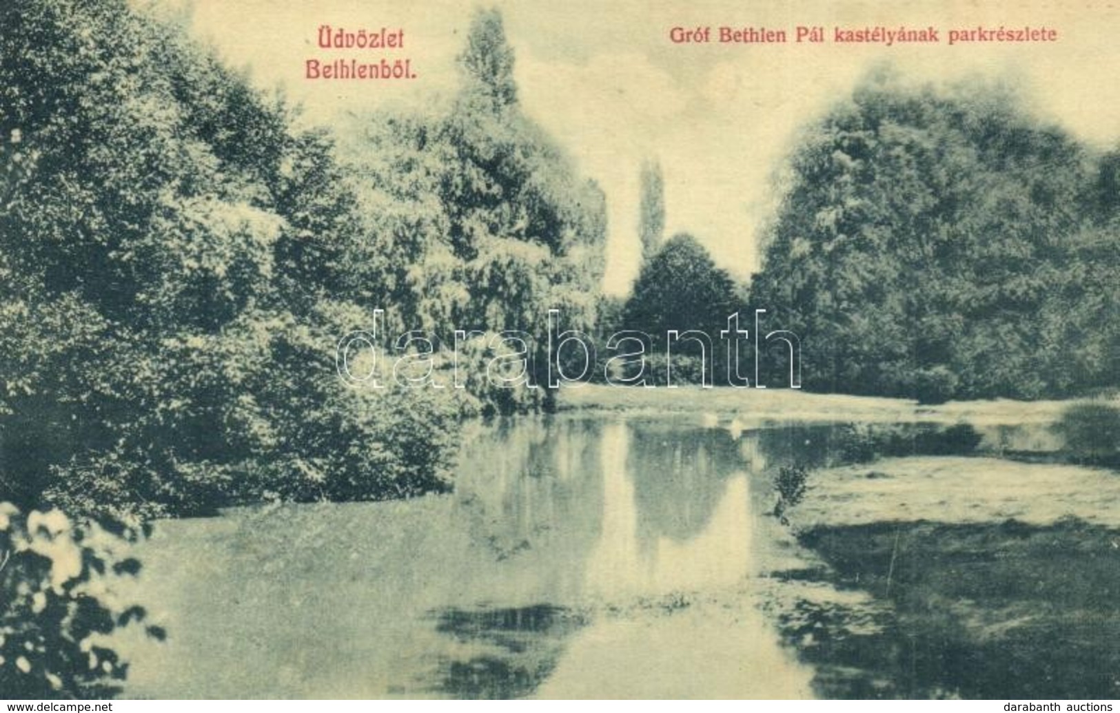 T2/T3 Bethlen, Beclean; Gróf Bethlen Pál Kastély Parkja. W. L. 1901. / Castle Park (EK) - Non Classificati