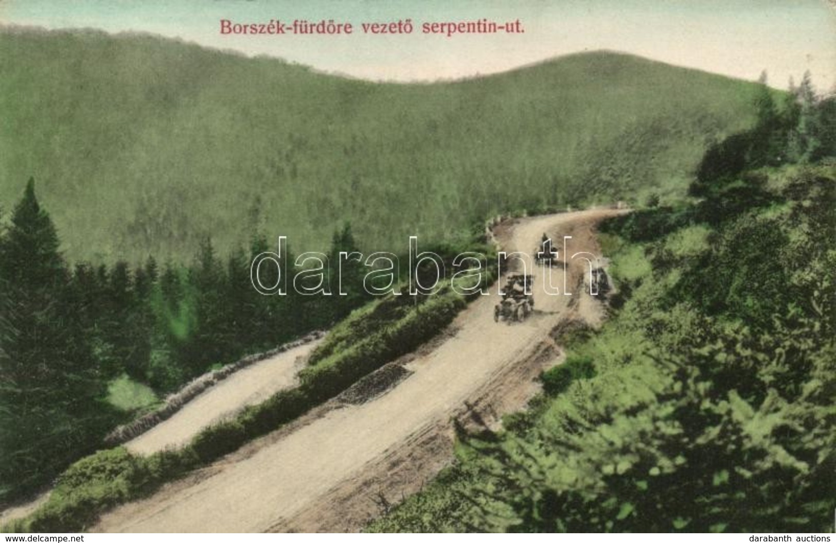T2 Borszékfürdő, Borsec; A Faluba Vezető Szerpentin út / The Serpentine-road Leading To The Town - Unclassified