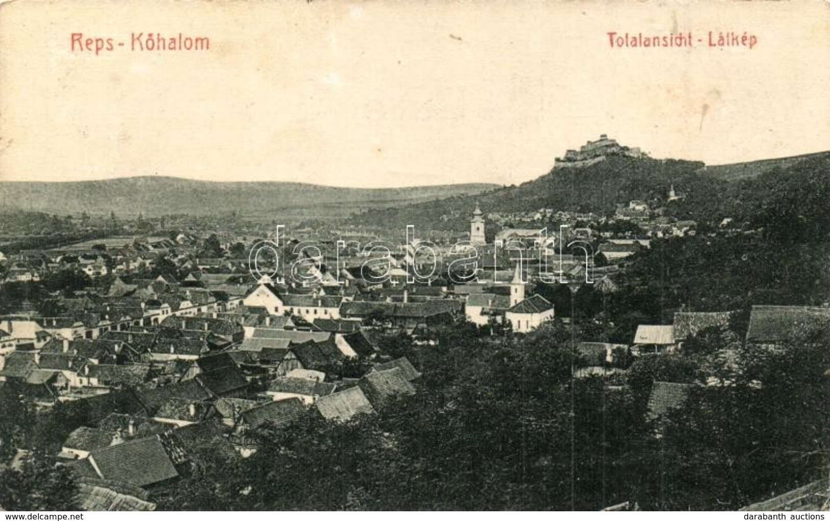 T2/T3 Kőhalom, Reps, Rupea; Vár A Háttérben. 1775. Jacobi & Lahni / Castle In The Background (fl) - Unclassified