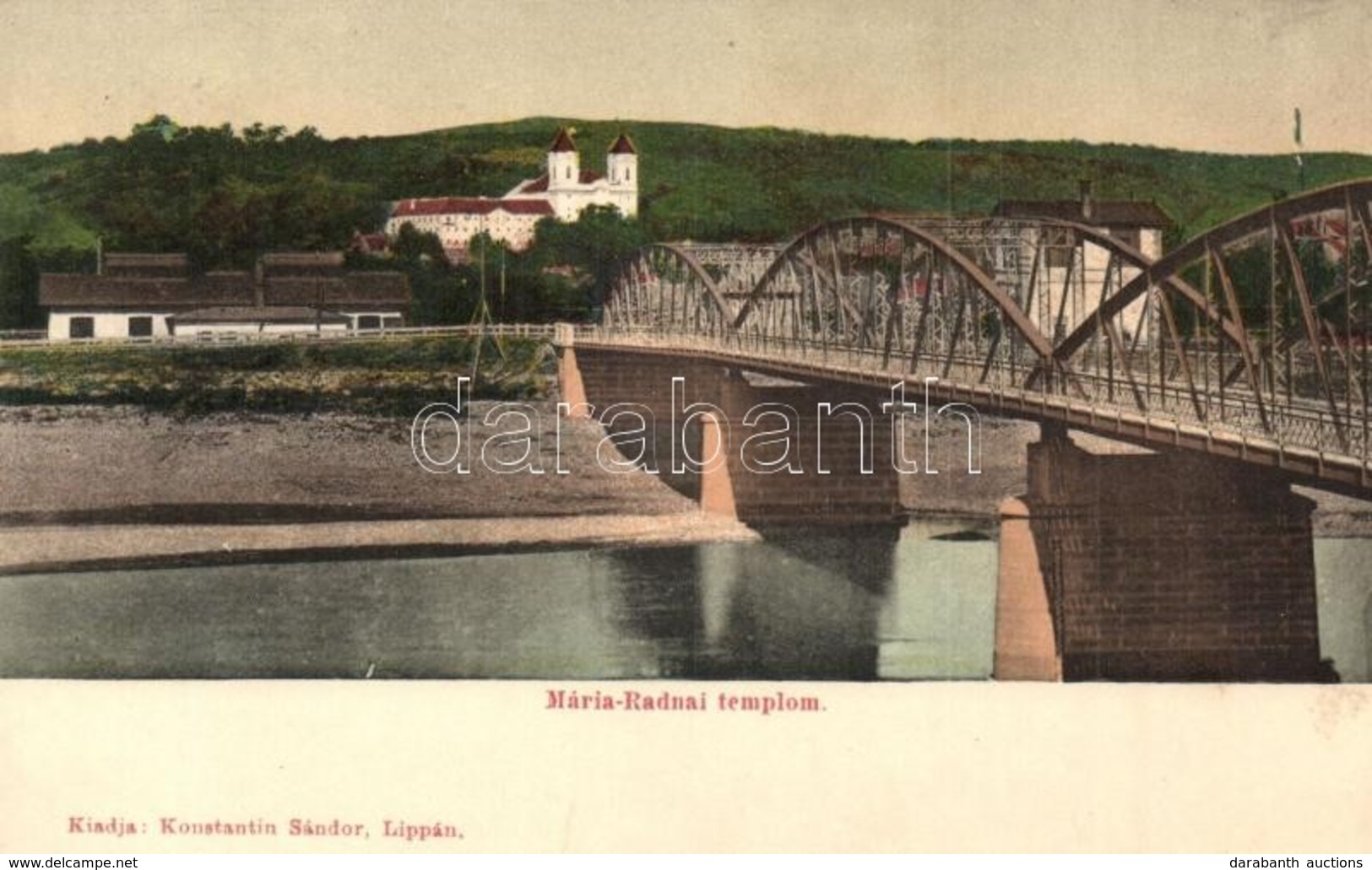 ** T2/T3 Máriaradna, Radna; Vasútállomás, Híd, Templom. Konstantin Sándor Kiadása / Railway Station, Bridge, Church - Unclassified