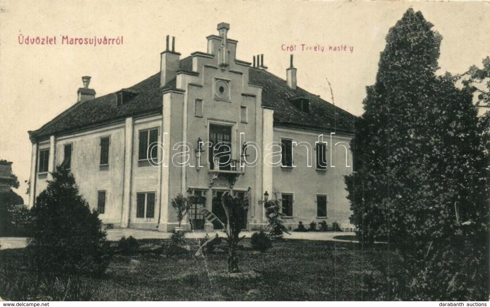 T3 Marosújvár, Ocna Mures; Gróf Teleki Kastély. W. L. 1607. (?) / Castle (fa) - Unclassified