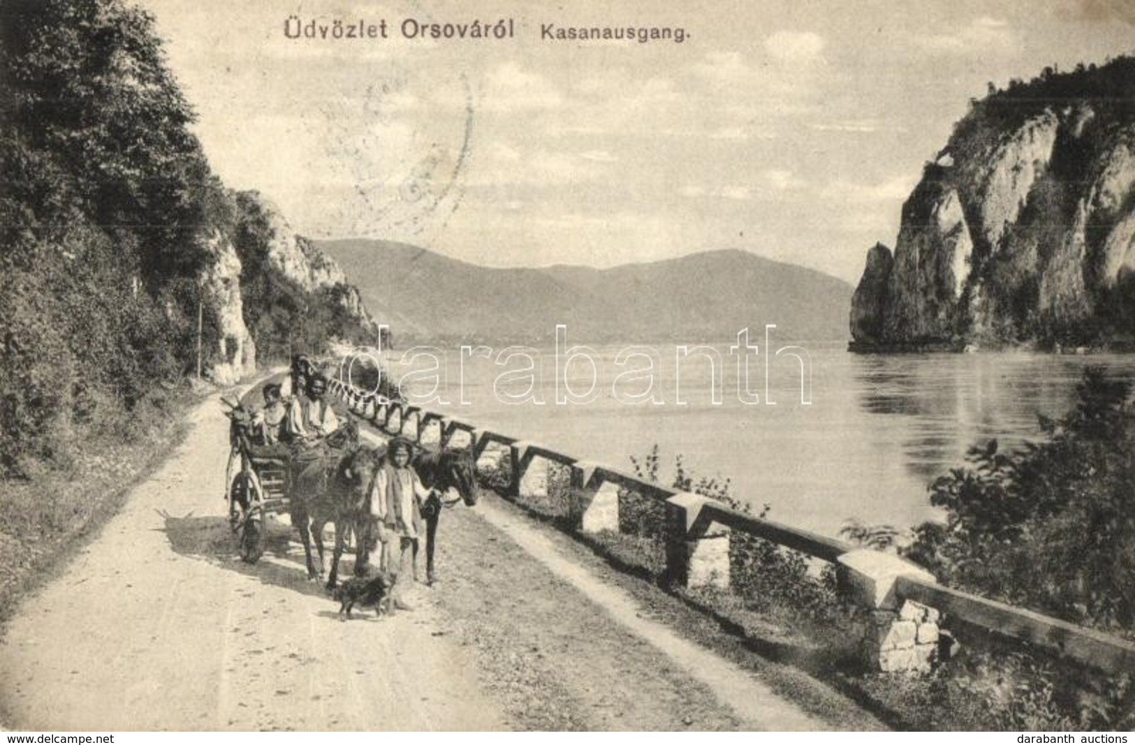 * T2/T3 Orsova, Kasanausgang / Kazán-szoros Kijárata, Cigányok Szekérrel. Hutterer G. Kiadása / Gorge, Gypsies With Cart - Unclassified