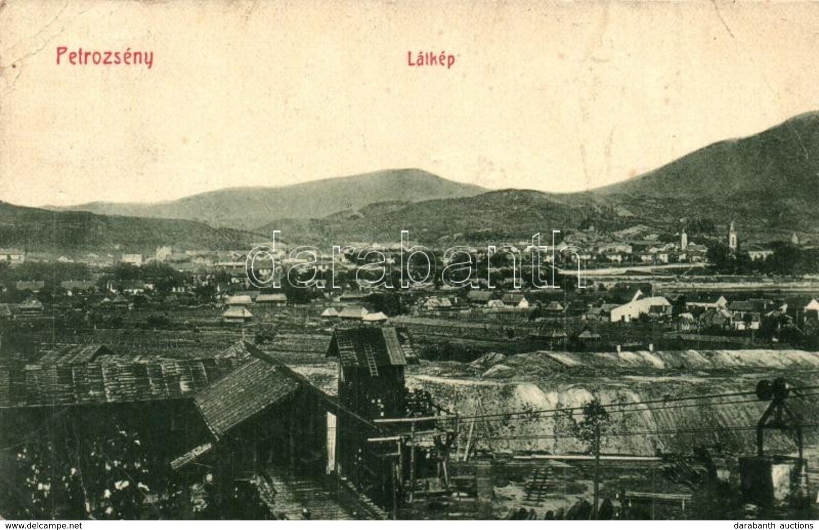 T3 Petrozsény, Petrosani; Látkép Gyárral. W.L. Bp. 1690. / Panorama View With Factory (EB) - Unclassified