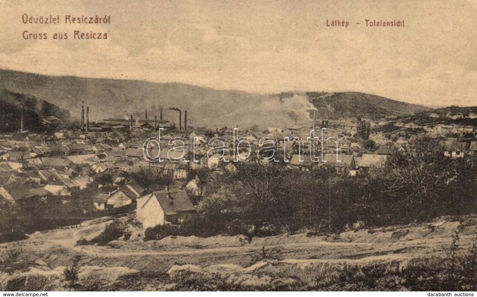 T2/T3 Resica, Resita; Látkép A Gyárral. W.L. 1144. / Panorama View With The Factory (EK) - Unclassified