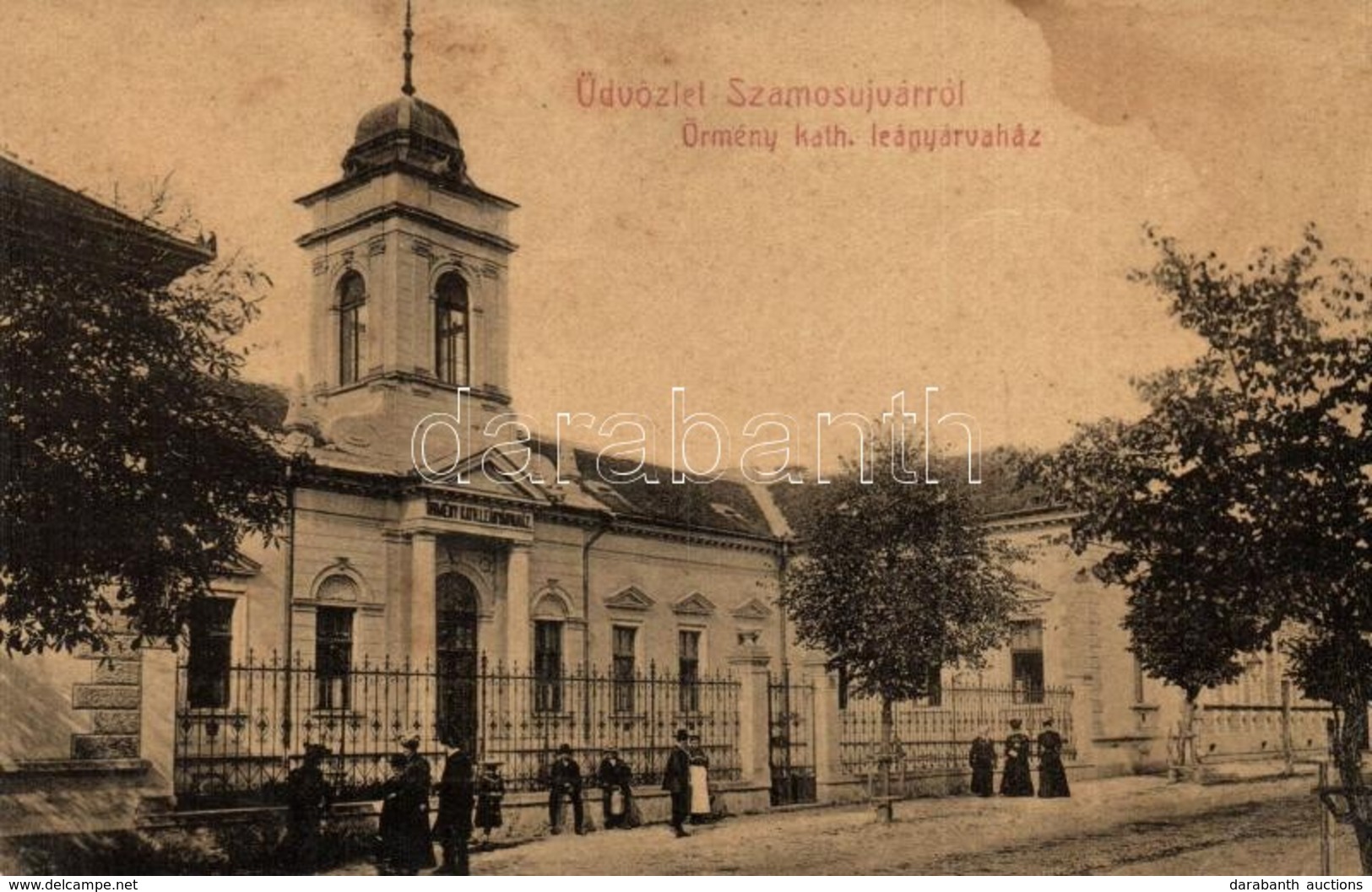 ** T2/T3 Szamosújvár, Gherla; Örmény Katolikus Leányárvaház. No. 413. / Armenian Catholic Orpahange For Girls (fl) - Unclassified