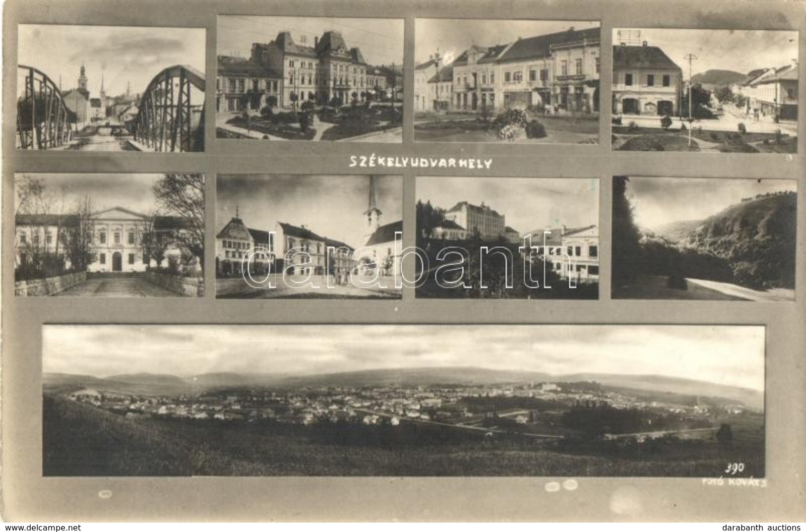 T2/T3 Székelyudvarhely, Odorheiu Secuiesc; Mozaiklap / Multi-view Postcard. Kováts István Photo + 1940 Székelyudvarhely  - Unclassified