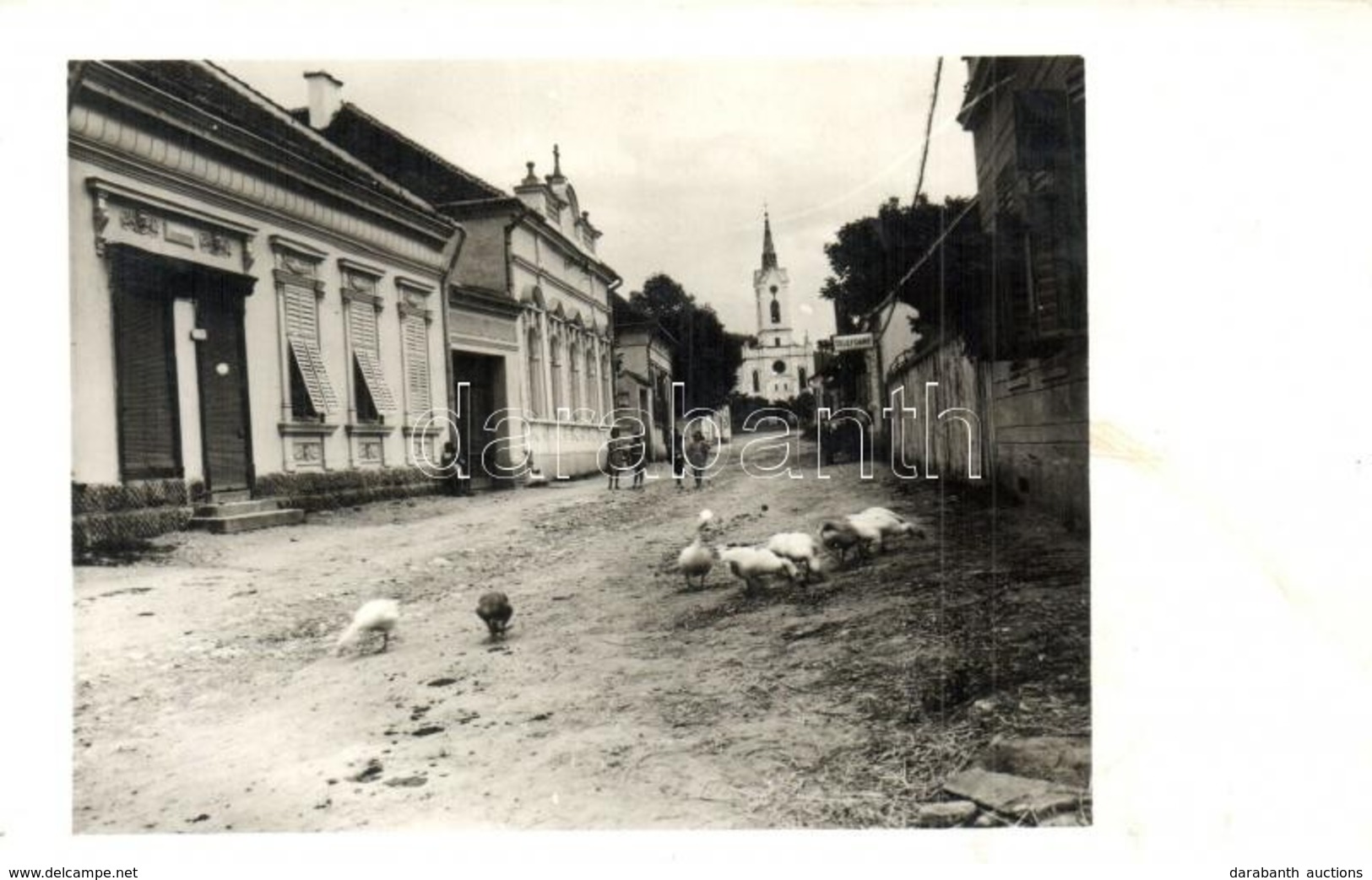 T2 1941 Szépvíz, Csíkszépvíz, Furomoasa; Római Katolikus Templom Utca, Telefon / Church, Street, Telephone. Photo - Unclassified